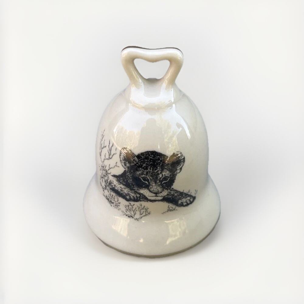 VINTAGE SMALL WORLD GREETINGS - Baby Cub PORCELAIN BELL 2.5 “